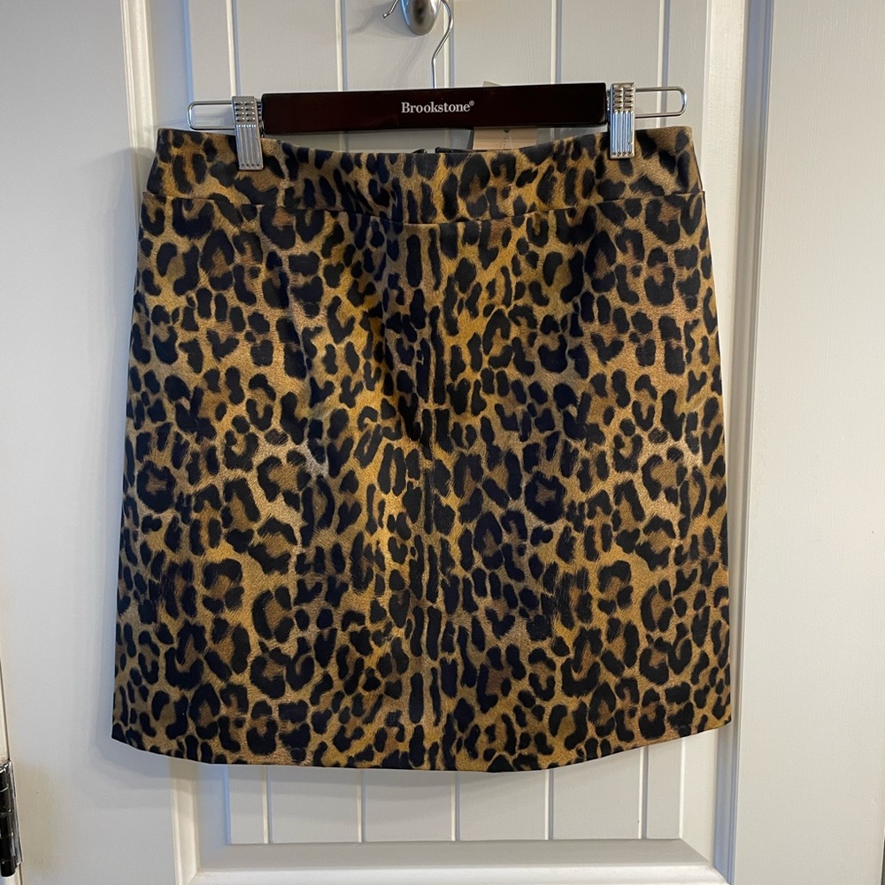 Nicole Miller Artelier leopard skirt NWT size 10